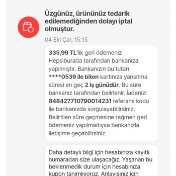 Hepsiburada Olmayan Ürünü Satıp Boş Yere 1 Hafta Oyaladılar.