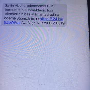 HGS Borcu Linki Aldım Şahıs Numarasından