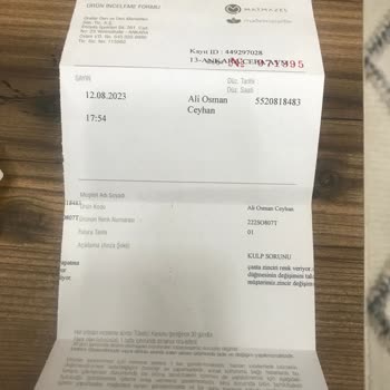 Matmazel Çantayı Garantiye Vermek