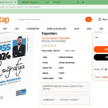 İsem Kitap Tedarik Edilemeyen Kitaplar Hk.