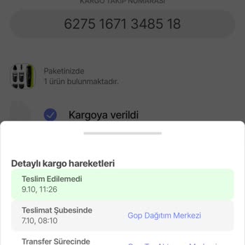 Hepsijet Adrese Gelmeden Adreste Yok Diye İşlenmesi