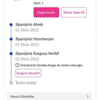 Sendeo Kargo'nun Kaybettiği Kargo