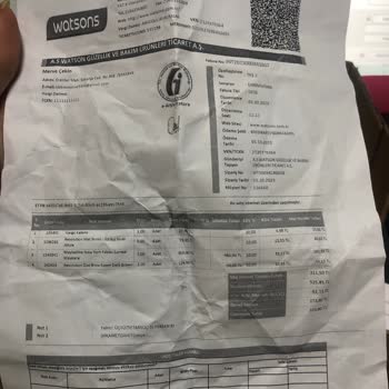 Watsons Açılmış Ürün Gönderdi