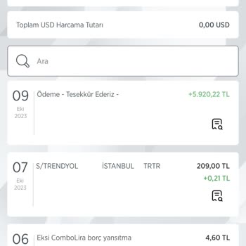 Ziraat Bankası Eksi Combo Lira Borç Yansıtma