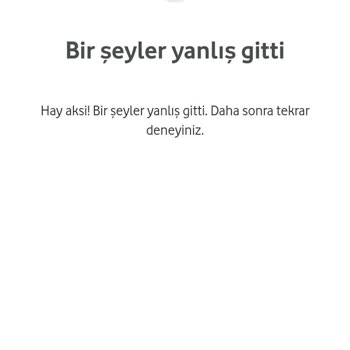 Vodafone Çark Çeviremiyorum Kampanya Kullanamıyorum