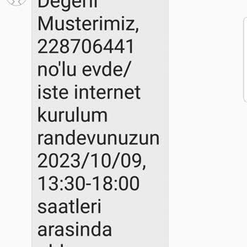 Türk Telekom Randevu Saatinde Gelmeme