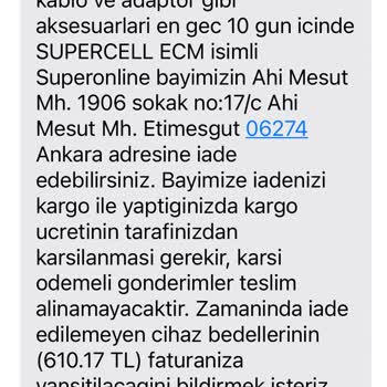 Turkcell Superonline Modem İadesi Kargo Ücretini Müşteriye Ödetiyor!