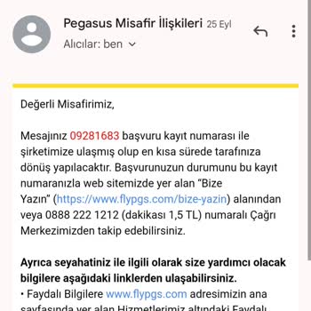 Pegasus Müşteri Hizmetleri Ve Çözüm Bulamama Sorunu