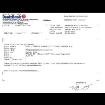 Denizbank Banka Para Havale