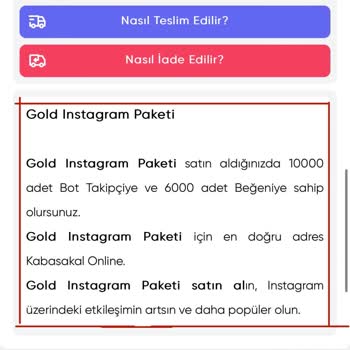 Kabasakalonline Gönderim Ve Ürün Hatası