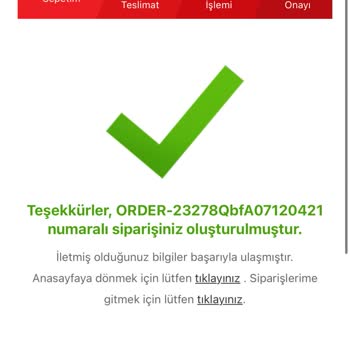 Marketpaketi.com Sipariş Gelmemesi Bilgilendirilme Yapılmaması