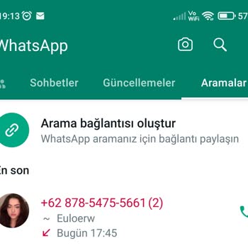 WhatsApp Yabancı Numaradan Mesaj