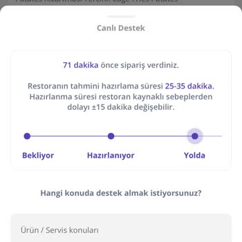 Getir 70 Dakikadan Uzun Süredir Yemek Gelmedi