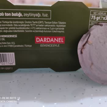 Dardanel Güvencesiyle Aldığım Konserve Ton Balığından Şüpheli Madde Çıktı