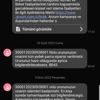 Arzum Okka Grandio Touch Kırmızı Işık Hatası