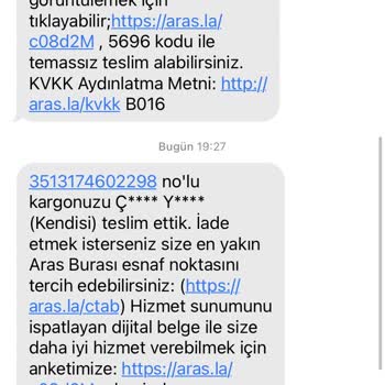Aras Kargo Kargomu Başkasına Teslim Etmiş