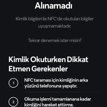Papara Hesabımı Onaylamaya Çalışırken Kimlik Taramada Sorun Yaşıyorum