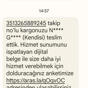 Aras Kargo Teslim Etmediği Pakete Teslim Edildi Mesajı Gönderiyor