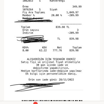 H&M Defective Product Sales