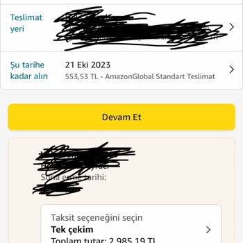 Amazon Fiyat Farkını İadesi Yapılmıyor