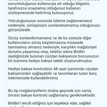 BinBin Scooter Kiralama Hesap Bakiyesi Sorunu