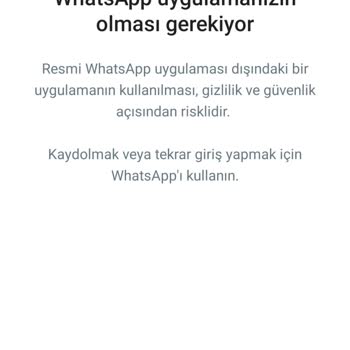 WhatsApp Hata Alıyorum Yardımcı Olur Musunuz