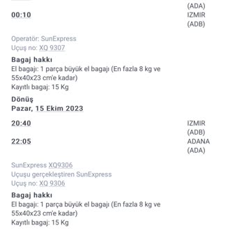 Sunexpress Şirketi Hakkında Şikayet