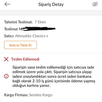 Sendeo Kargo Şirketi Kargomu Kaybetti