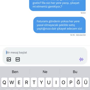 Gratis Yasal Olmayan Satış Yapılıyor.! Siparişimin Faturasını Göndermiyor.!