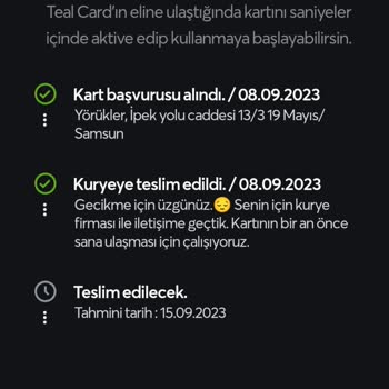 Papara Kartımın 1 Ay Geçmesine Rağmen Bana Ulaşmaması