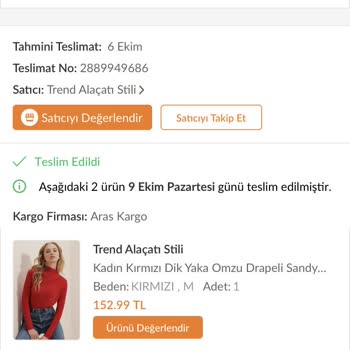 Aras Kargo Kargom Teslim Edilmeden Teslim Edildi Yazıyor Sistemde