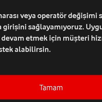 Vodafone Pay'e Kayıt Olamıyorum.