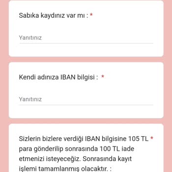 İşin Olsun 115 TL IBAN 'ıma Para Teslimatında Bulundular