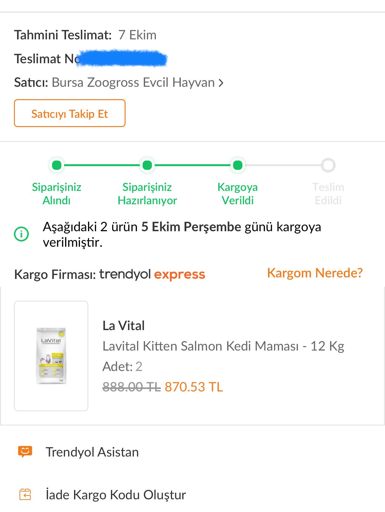 Trendyol express deals iletişim konya