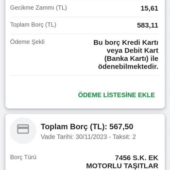 Mersin Vergi Dairesi Başkanlığı 2023 MTV Borcu