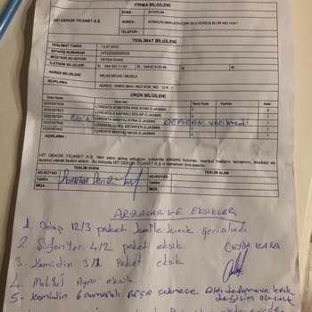 Doğtaş Mobilya Mağazadan Alınan Ürünlerin Teslimat Ve Kurulum Sorunları