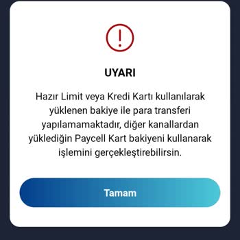 Paycell Karttan İbana Transfer Sorunu