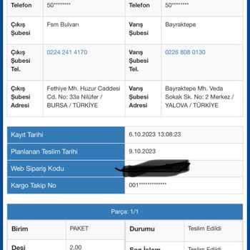 Sürat Kargo Adrese İletilmeyen Kargo