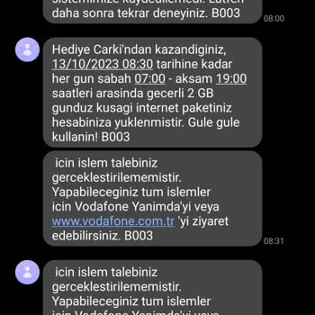 Vodafone Ek Paket Darlaması