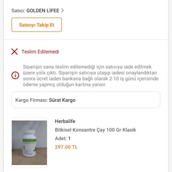 Sürat Kargo Kargoculuk Hizmetinin Verilememesi
