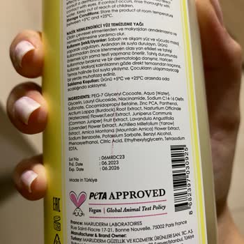 Maruderm Yağ Bazlı Temizleyici