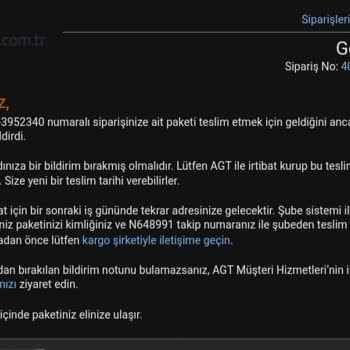 AGT Kurye Firması Kargo Teslim Edememekten Muzdarip.