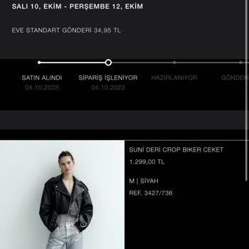 Zara'dan Aldığım Ürün Kargolanmıyor