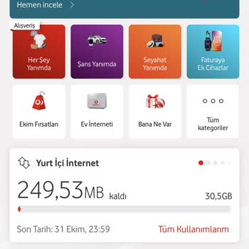 Vodafone Tanımlanmayan İnterneti Kullanmışım Gibi Göstermesi