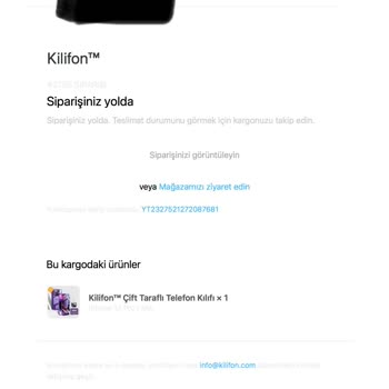 Kılıfon Sitesinden Sipariş Sorunu