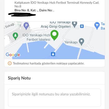 Trendyol Yemek Konum Hatası Nedeniyle İptal