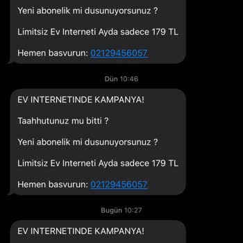 Sürekli Türk Telekom Altyapılı İnternet Açıklamasıyla Rahatsız Ediliyorum