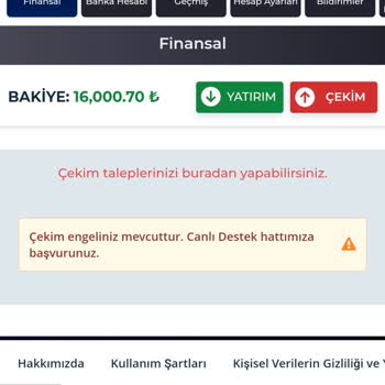Kralbet Çekim Talebi Sorunu
