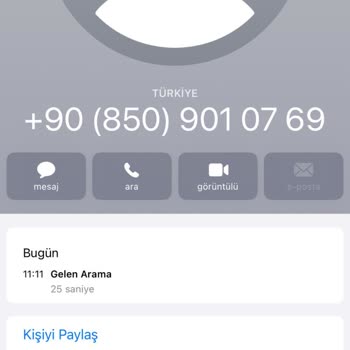 Türk Telekom +90(850)901 07 69 Numaralı Telefon Numarası