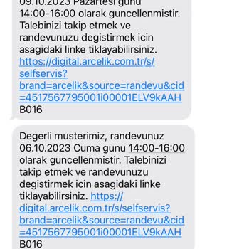 Arçelik Servis Desteği Mağduriyeti